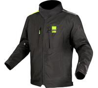 LS2 Titanium waterproof Ladies Motorcycle Textile Jacket, black-yellow, size L for Women