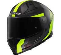 LS2 Vector 2 Carbon FF811 Grid Matt Hi-Viz Yellow / Black Motorcycle Helmet