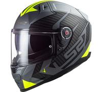 LS2 Vector 2 FF811 Splitter Matt Titanium / Yellow / Black Motorcycle Helmet