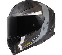 LS2 Vector 2 Motorbike Motorcycle Sports Urban Street Helmet - Matt Black / Grey