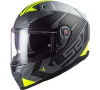 LS2 LS2 - Helmet FF811 Vector II Splitter Matt Titaniun / H-V Yellow L