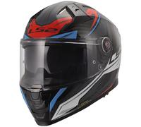 LS2 Vector II Motorcycle Sports Urban Street Helmet - Savage White Blue Red