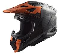 LS2 X-Force Motorcycle Motocross Off-Road Helmet - Victory Titanium / Orange