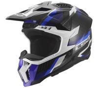 LS2 MX703 X-Force Carbon Moto Motorcycle Motocross Helmet Phantom Blue / White