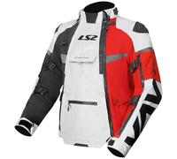 LS2 X-Master 3 layer Textile Jacket Motorbike Motorcycle - Black / Grey / Red