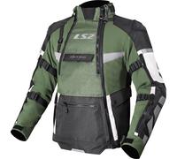 LS2 X-Master Waterproof Adventure Motorcycle Motorbike Textile Jacket Black Grey