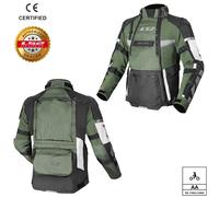 LS2 X-Master Waterproof Adventure Motorcycle Motorbike Textile Jacket Black Grey