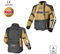 LS2 X-Master Waterproof Adventure Motorcycle Motorbike Textile Jacket Black Grey