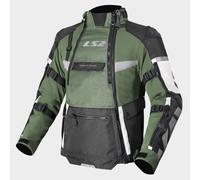 LS2 X-Master 3 layer Textile Jacket Motorbike Motorcycle - Black / Green / Grey