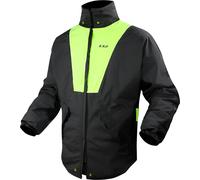LS2 X-Rain Motorcycle Rain Jacket, black-yellow, size XL 2XL for Men
