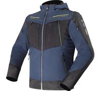 LS2 Zirconium Evo waterproof Motorcycle Textile Jacket, black-blue-yellow, size S for Men