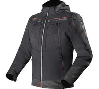 LS2 Zirconium Evo waterproof Motorcycle Textile Jacket, black-red, size 5XL for Men