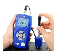 LS253 Pen Type Leeb Stainless Steel Hardness Tester Portable Hardness Testing Equipment Kit With Test Block, Copper Accurate Measurement(Type DC)