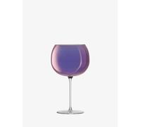 LSA Aurora Balloon Glass 680ml Polar Violet | Set of 4 | Hand Painted Glassware | AR04