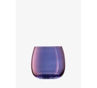 LSA Aurora Stemless Glass 370ml Polar Violet | Set of 4 | Hand Painted Glassware | AR01