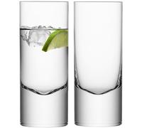 LSA Boris Highball 360ml Clear | Set of 2 | Handmade Glass | BI07
