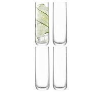 LSA International Borough Highball 420 ml Clear | Set of 4 | Dishwasher Safe | BG04