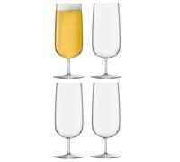 LSA International Borough Pilsner Glass 440 ml Clear | Set of 4 | Dishwasher Safe | BG06