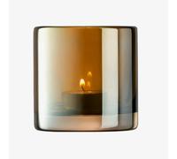 LSA Epoque Tealight Holder Height 8.5cm Ambre/Lustre Brown - 8.5cm - 1 - Glass