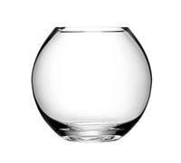 LSA International Flower Round Bouquet Vase H22cm Clear| 1 Unit | Mouthblown & Handmade Glass | FW05