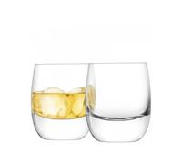 LSA International Bar Whisky Tumbler 275 ml Clear | Set of 2 | Mouthblown and Handmade Glass | BR42