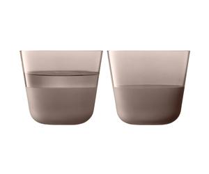 LSA International - Arc Contrast Tumbler 26 cl 2-pack, Earth - Earth