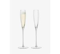 LSA International Aurelia Grand Champagne Flute 165ml Clear Optic Set of Two