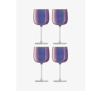 LSA International Aurora Wine Glass 450ml Polar Violet | Set of 4 | Hand Painted Glassware | AR05