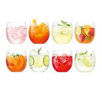 LSA International Balloon Tumbler 450ml Clear x 8, 8 Count (Pack of 1)