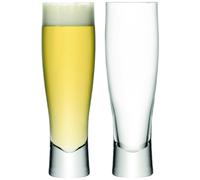 LSA International Bar Lager Glass 550 ml Clear | Set of 2 | Mouthblown and Handmade Glass | BR23