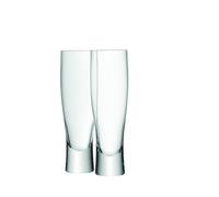 LSA International Bar Lager Glass 550 ml Clear | Set of 2 | Mouthblown and Handmade Glass | BR23