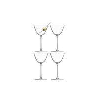 LSA International Borough Martini Glass 195 ml Clear | Set of 4 | Dishwasher Safe | BG08