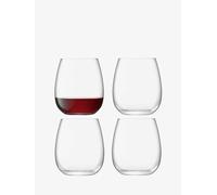 LSA International Borough Stemless Glass 455 ml Clear | Set of 4 | Dishwasher Safe | BG11