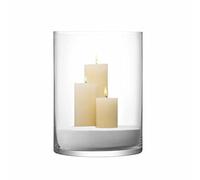 LSA International Column Vase/Candleholder H40 x Ø30cm Clear| 1 Unit | Mouthblown & Handmade Glass | CO29