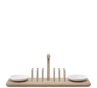 LSA International Dine Oak Toast Rack L42cm W13.5cm| 1 Unit | Handmade Porcelain | Hand Planed Wood | DI59