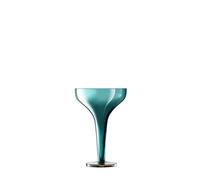 LSA International Epoque Champagne Saucer 150ml Peacock/Lustre | Set of 2 | Mouthblown & Handmade Glass | EQ05