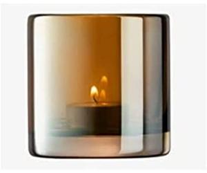 LSA International Epoque Tealight Holder H8.5cm Sapphire/Lustre| 1 Unit | Mouthblown & Handmade Glass | Hand Painted | EQ11