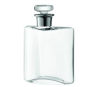 LSA International Flask Decanter 0.35L Clear/Platinum Neck| 1 Unit | Mouthblown & Handmade Glass | FL05