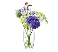 LSA International Flower Barrel Bouquet Vase H20cm Clear| 1 Unit | Mouthblown & Handmade Glass | FW30