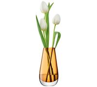 LSA International Flower Colour Bud Vase H14cm Amber