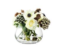 LSA International Flower Table Arrangement Vase H11.5cm Clear | 1 Unit | Mouthblown & Handmade Glass | FW16