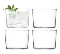 LSA International Gio Tumbler 220 ml Clear | Set of 4 | Dishwasher Safe | GI13