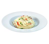 LSA International International Dine Pasta Plate Rimmed Ø30cm | Set of 4 | Handmade Porcelain | DI20, White