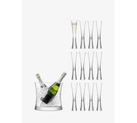 LSA International Moya Grand Serving Set Clear| 1 Unit | Mouthblown & Handmade Glass | MV26