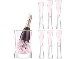 LSA International Moya Serving Set Blush| 1 Unit | Mouthblown & Handmade Glass | Hand Painted | MV31