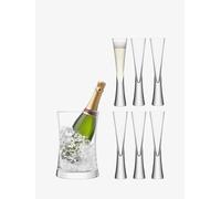 LSA International Moya Set of 6 Flutes and Champagne Bucket