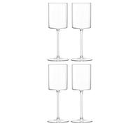 LSA International Otis White Wine Glass 240 ml Clear | Set of 4 | Mouthblown and Handmade Glass | OF02