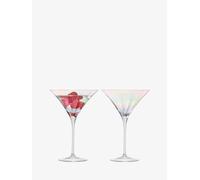 LSA International Pearl Cocktail Glass 300ml Mother of Pearl | Set of 2 | Mouthblown & Handmade Glass | Hand Painted | PE25