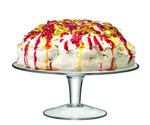 LSA International Serve Cakestand Ø31cm Clear| 1 Unit | Mouthblown & Handmade Glass | SZ13
