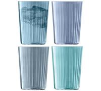 LSA International Set of 4 Gems Tumbler 560 ml. Assorted Sapphire